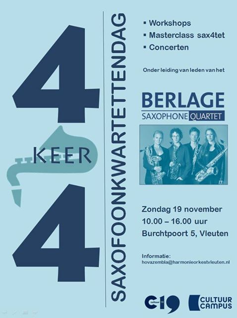 Saxofoonkwartettendag Utrechtblaast
